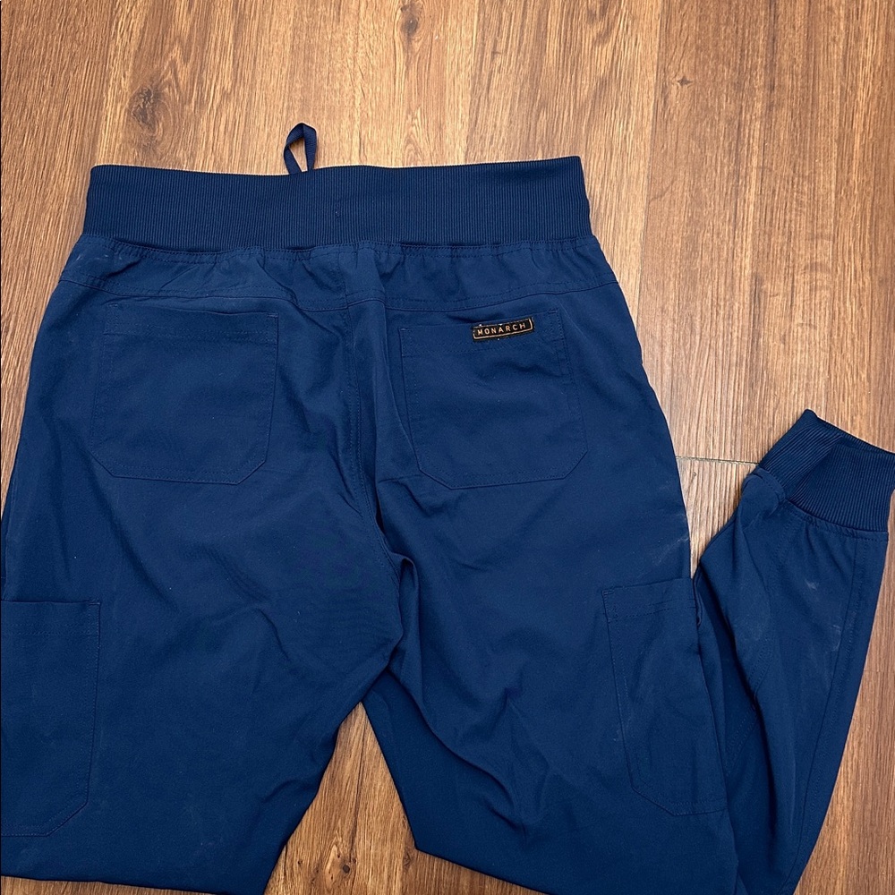 Navy Monarch Scrub jogger bottom - Picture 5 of 5